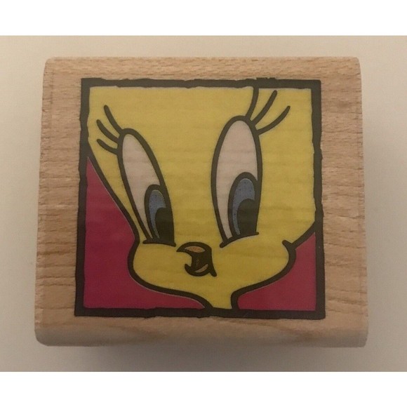 Tweety Bird Portrait Looney Tunes 462-C Rubber Stamp Stampede - Picture 1 of 2